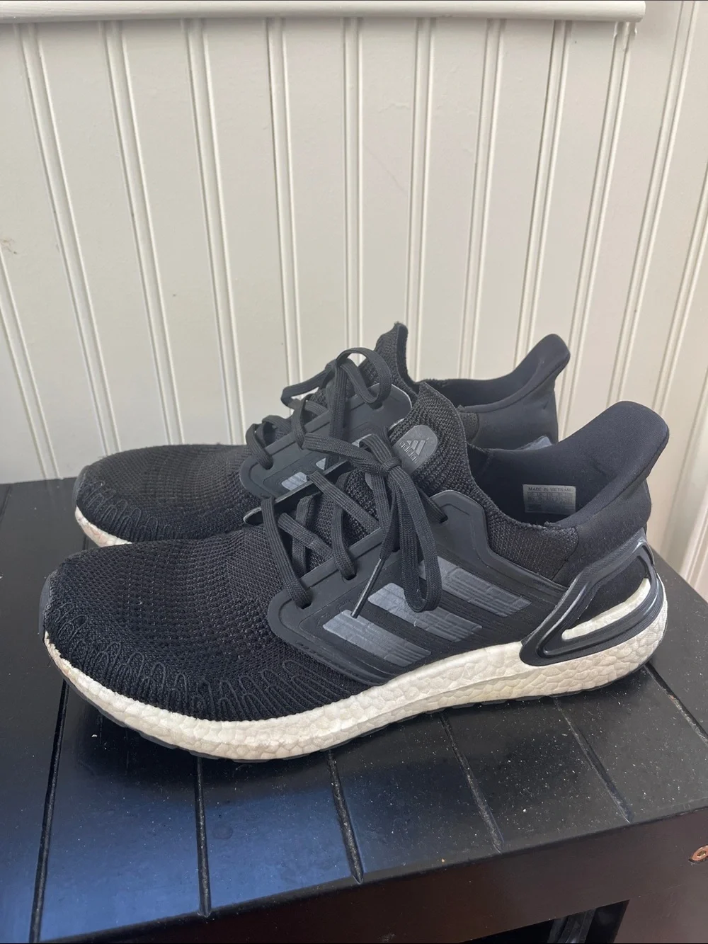 Adidas Black and White Ultraboost Size 10.5